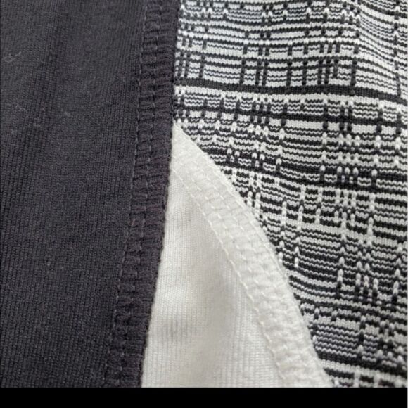 XS ATHLETA high rise jacquard flow black gray Chatarunga LEGGINGS extra small - Picture 6 of 14